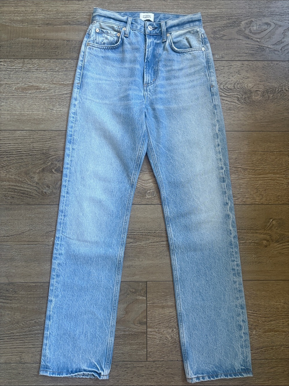 Citizens Of Humanity Denim Zurie Straight Leg High Waisted Jeans Revolve